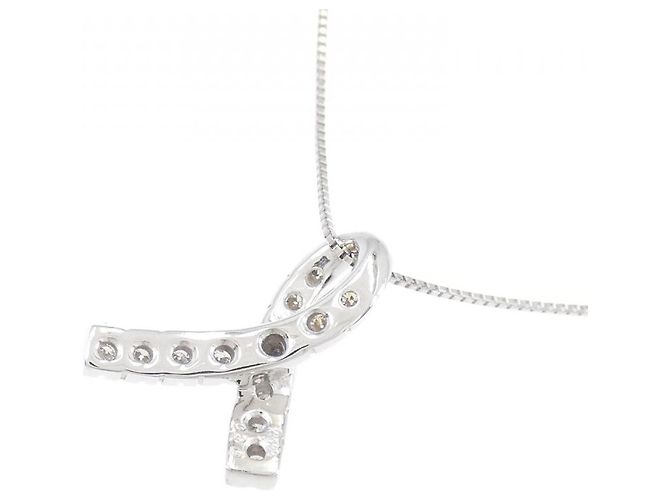Autre Marque Collana in oro bianco e diamanti Au750 Argento - vista 4