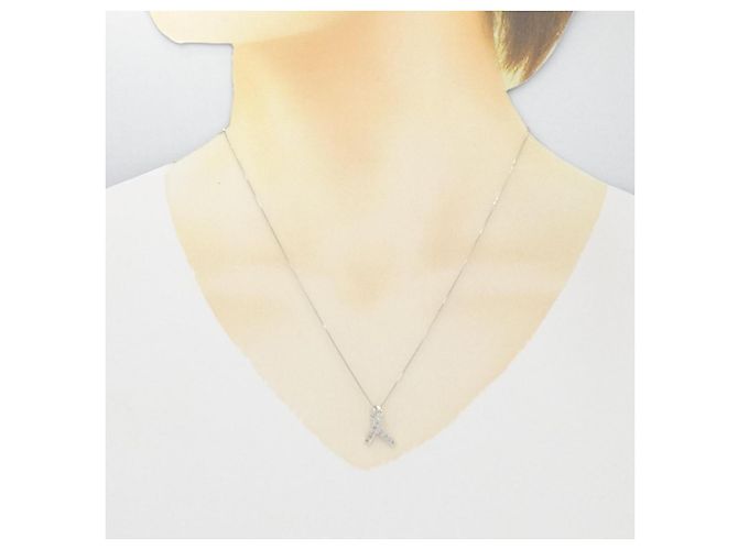 Autre Marque Collana in oro bianco e diamanti Au750 Argento - vista 6