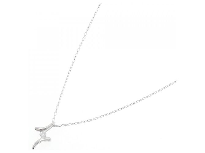 Autre Marque Collana in oro bianco Au750 e diamanti Argento - vista 2