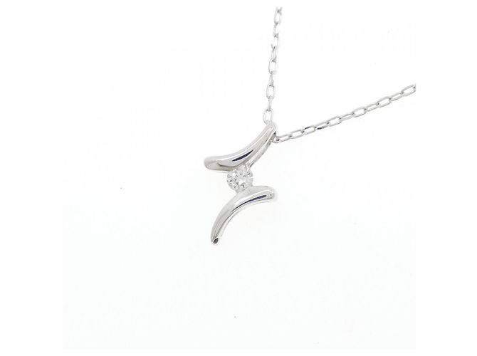 Autre Marque Collana in oro bianco Au750 e diamanti Argento - vista 3