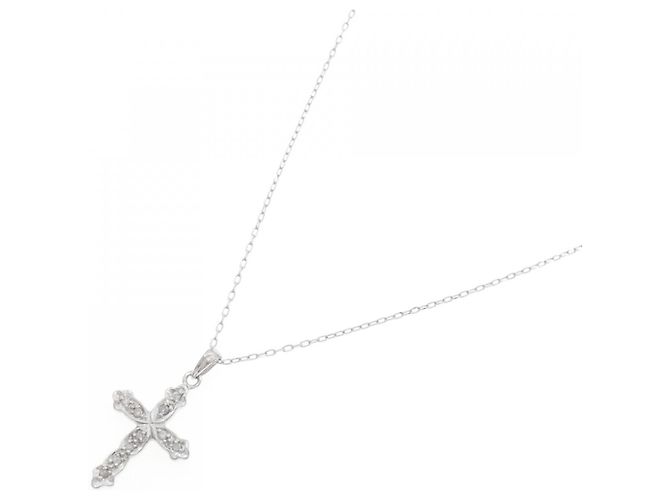 Autre Marque Collana in oro bianco e diamanti Au750 Argento - vista 2