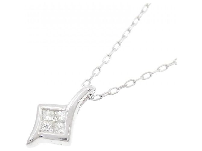 Autre Marque Collana in oro bianco Au750 e diamanti Argento - vista 3