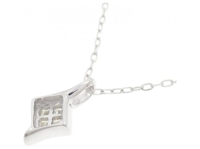 Autre Marque Collana in oro bianco Au750 e diamanti Argento - vista 4