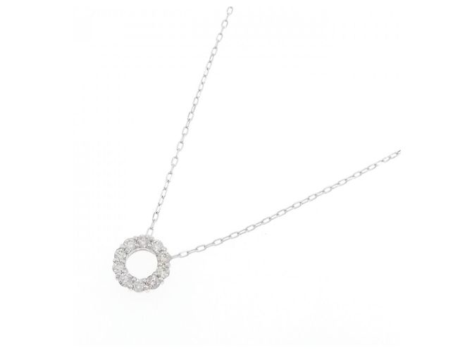 Autre Marque Collana in oro bianco Au750 e diamanti Argento - vista 2
