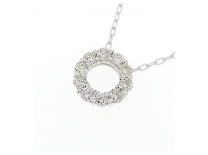Autre Marque Collana in oro bianco Au750 e diamanti Argento - vista 3