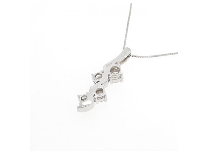 Autre Marque Collana di Diamanti PT900 PT850 Argento - vista 4