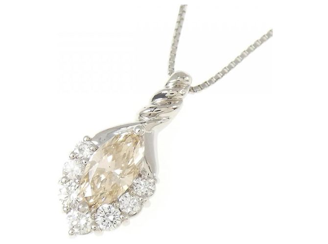 Autre Marque Collana di Diamanti PT900 PT850 Argento - vista 3