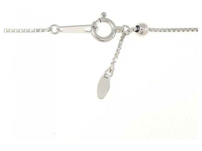 Autre Marque PT950 PT850 Diamond Necklace Silvery - view 5