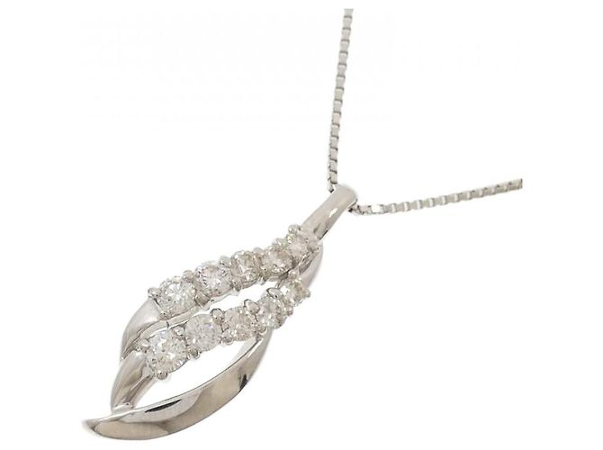 Autre Marque Collana in platino e diamanti Argento - vista 3