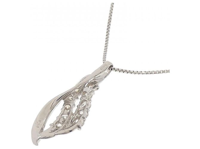 Autre Marque Collana in platino e diamanti Argento - vista 4