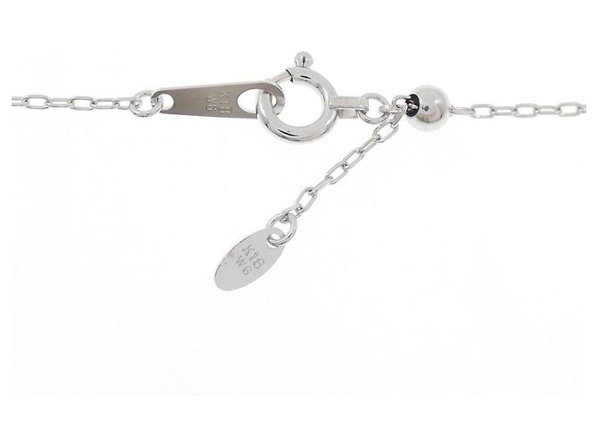 Autre Marque Au750 Diamond Necklace Silvery - view 5