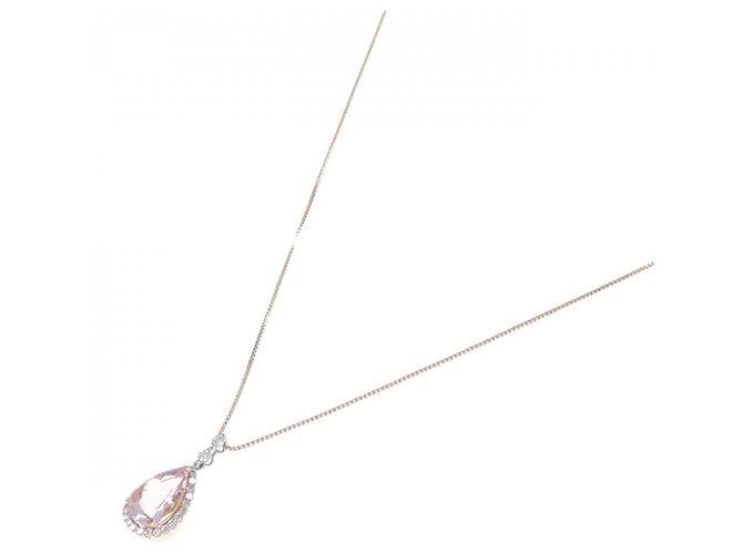 Autre Marque Collana in Morganite Au750/PT900 Rosa - vista 2