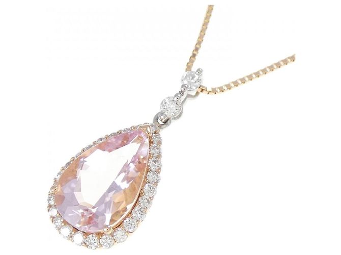 Autre Marque Collana in Morganite Au750/PT900 Rosa - vista 3