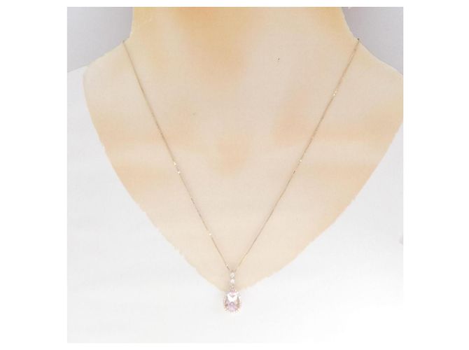Autre Marque Collana in Morganite Au750/PT900 Rosa - vista 6