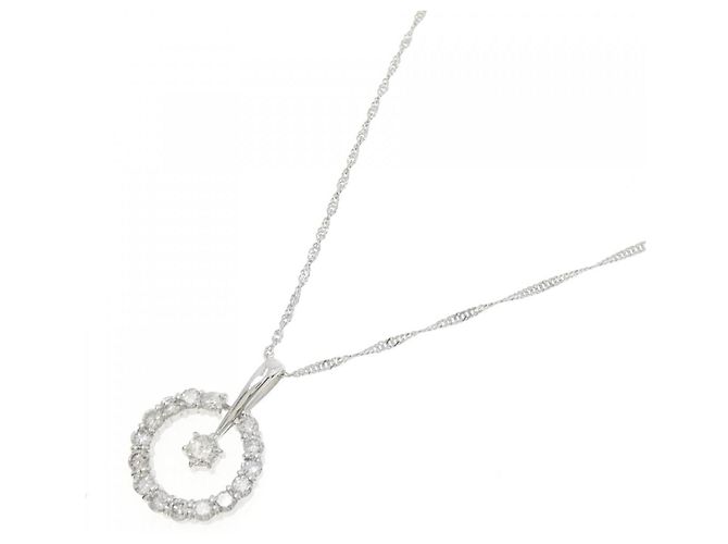 Autre Marque Collana in platino e diamanti Argento - vista 2