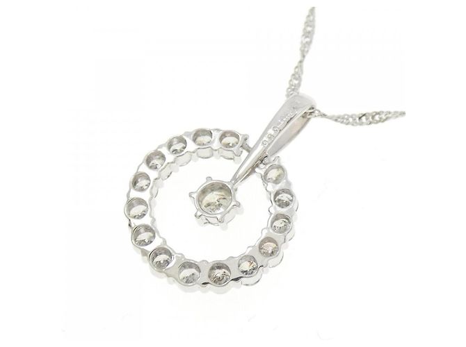Autre Marque Collana in platino e diamanti Argento - vista 4