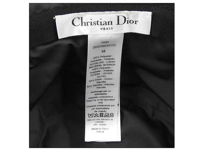 Christian Dior Hut Schwarz - Ansicht 3