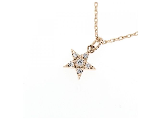 Autre Marque Collana Luziada K10 Pink Gold Diamond Rosa - vista 3