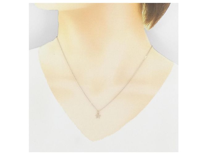 Autre Marque Collana Luziada K10 Pink Gold Diamond Rosa - vista 6