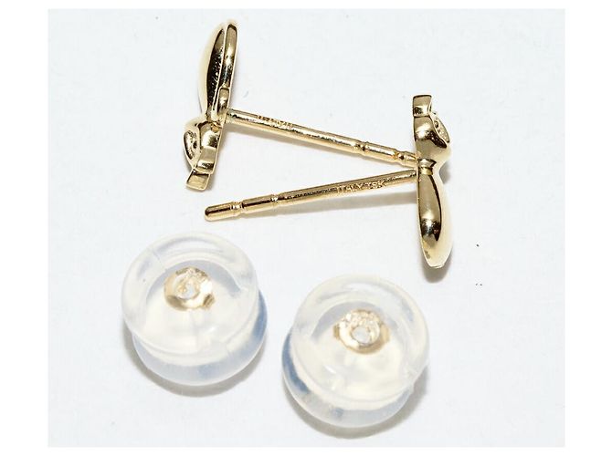Autre Marque Boucles d'oreilles Cat en Au750 Doré - vue 4