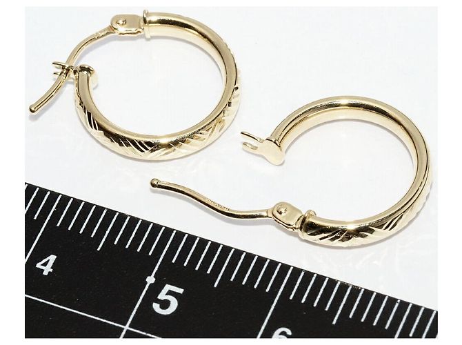Autre Marque Au750 Ohrringe Golden - Ansicht 3
