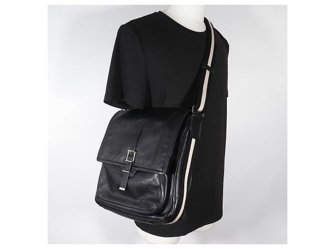 Borsa a tracolla 2way Bally Trainspotting in pelle di vitello Nero - vista 15