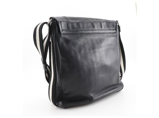 Borsa a tracolla 2way Bally Trainspotting in pelle di vitello Nero - vista 3