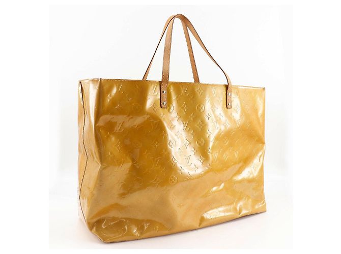 Borsa 2way Louis Vuitton Reade GM Monogram Vernis Beige - vista 3