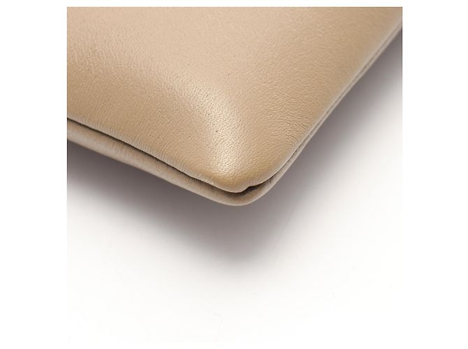 Céline Clutch in pelle Celine Beige - vista 5