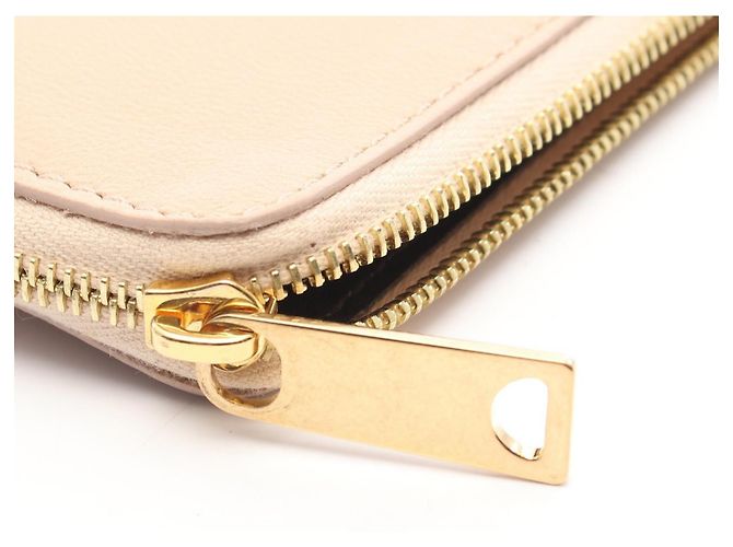 Céline Clutch in pelle Celine Beige - vista 6