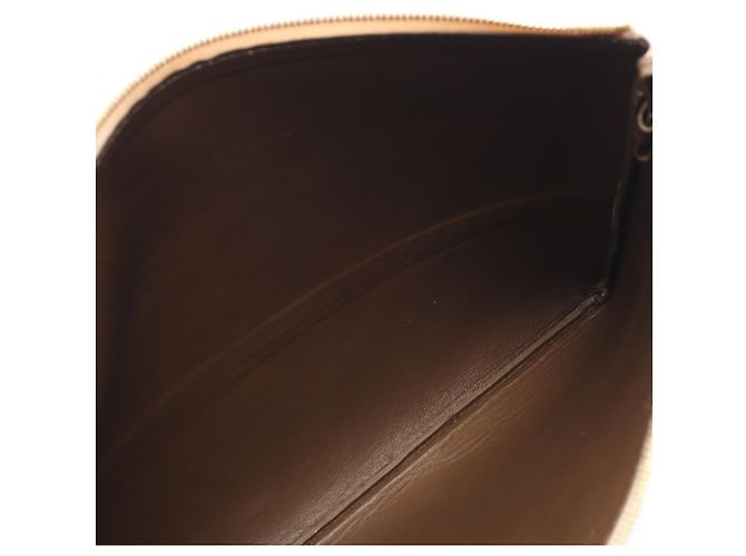 Céline Clutch in pelle Celine Beige - vista 7