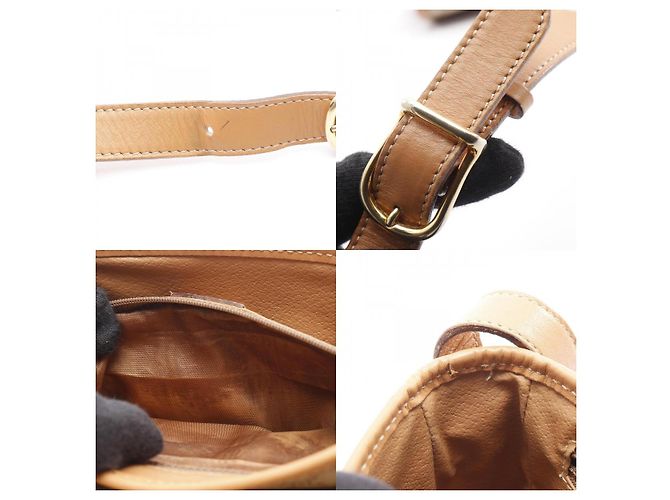 Céline CELINE Schultertasche aus beschichtetem Canvas Macadam Braun Beige - Ansicht 10
