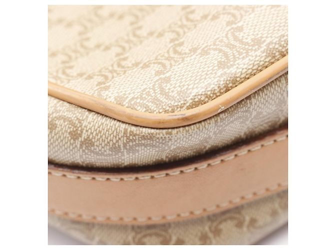 Céline CELINE Schultertasche aus beschichtetem Canvas Macadam Braun Beige - Ansicht 5
