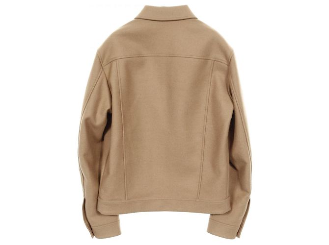 Abrigo de lana camel Versace Castaño Beige - vista 2