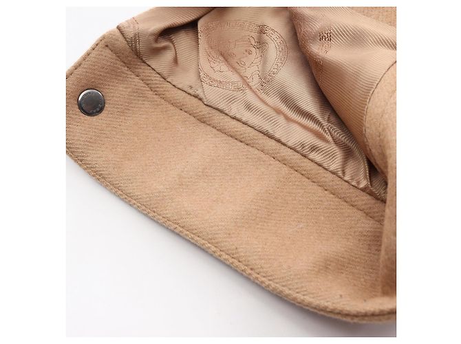 Abrigo de lana camel Versace Castaño Beige - vista 6