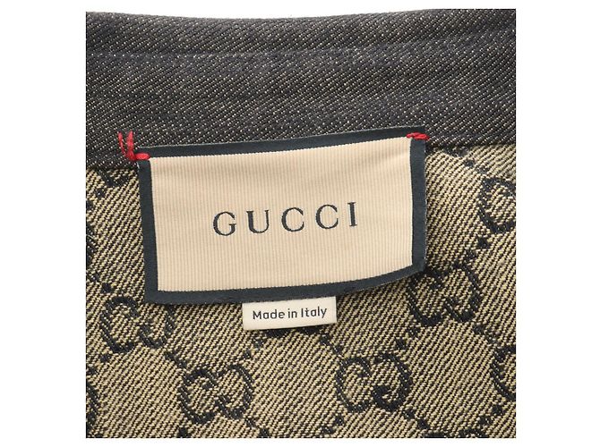 Chaqueta de algodón jacquard GG GUCCI Negro - vista 3