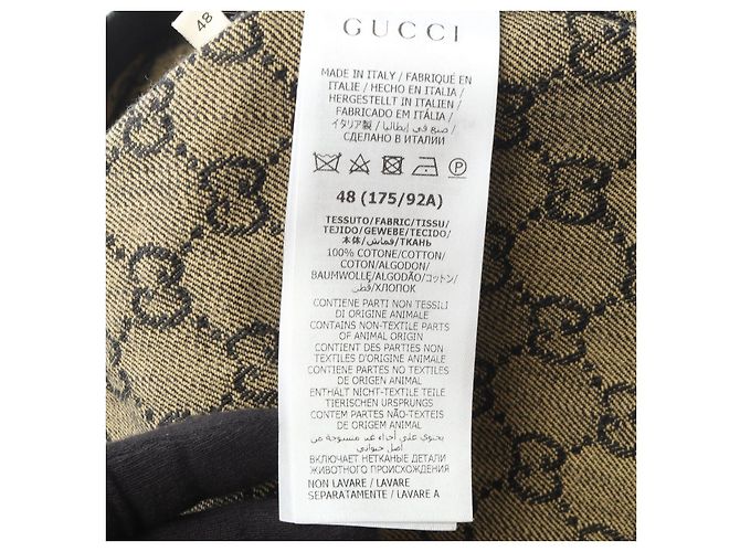 Chaqueta de algodón jacquard GG GUCCI Negro - vista 4