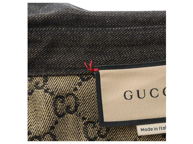 Chaqueta de algodón jacquard GG GUCCI Negro - vista 6