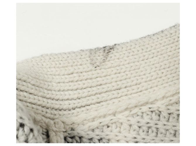 Wollstrickjacke Sacai sacai × INTERSTELLAR Schwarz Grün Roh - Ansicht 5