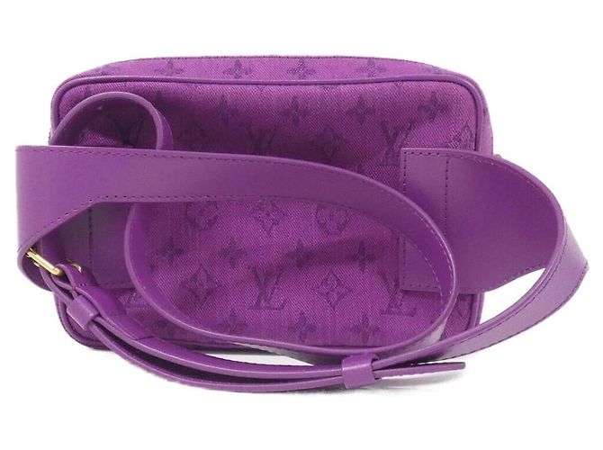 Bumbag Marsupio Louis Vuitton Monogram Denim Porpora - vista 2