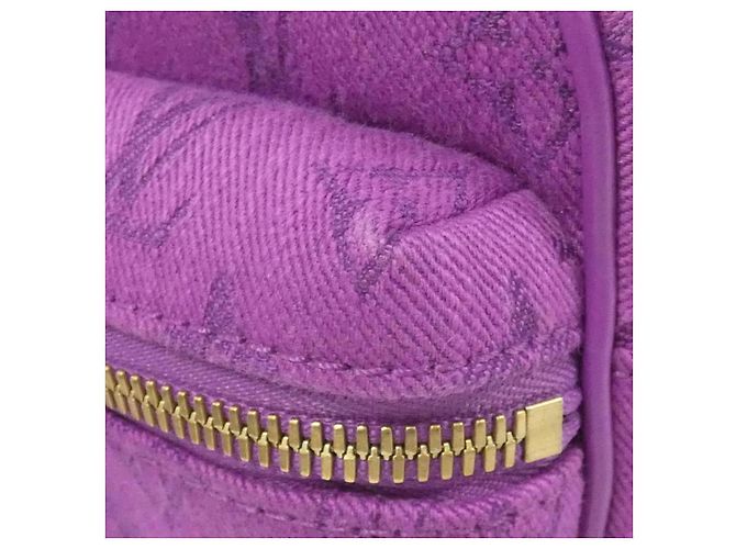 Bumbag Marsupio Louis Vuitton Monogram Denim Porpora - vista 5