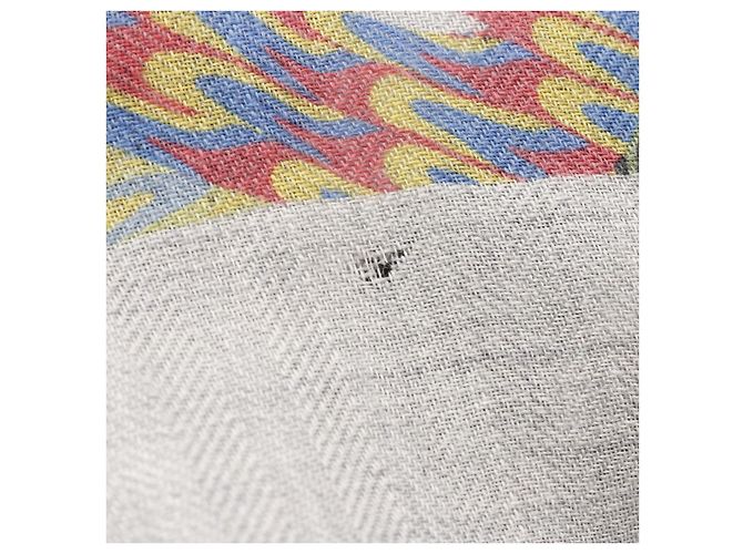 Hermès Sciarpa in seta e cashmere Hermes Carre90 MARBLE EX-LIBRIS Marrone - vista 7