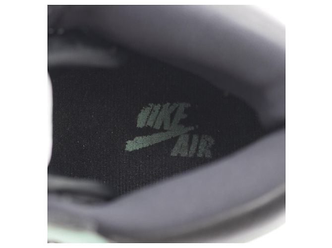 Autre Marque Nike AIR JORDAN 1 RETRO HIGH OG Leder Sneaker Schwarz Grün - Ansicht 5