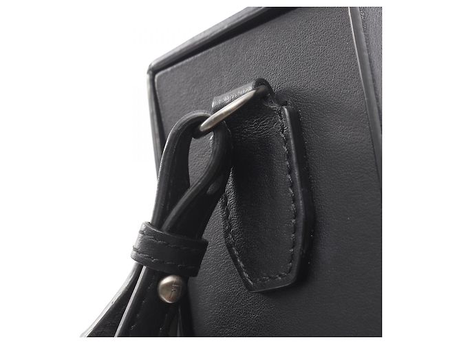 Fendi Box Leder Schultertasche Schwarz - Ansicht 10