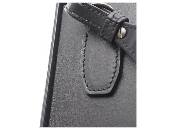Fendi Box Leder Schultertasche Schwarz - Ansicht 7