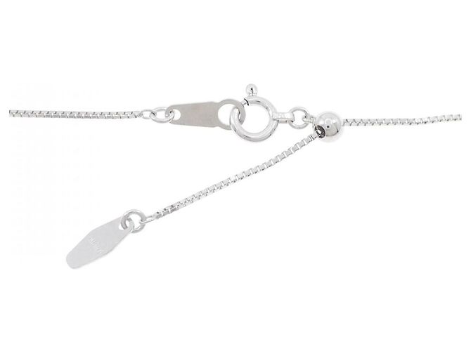 Autre Marque Au750 Weißgold Drei-Steine-Diamantkette - Ansicht 5