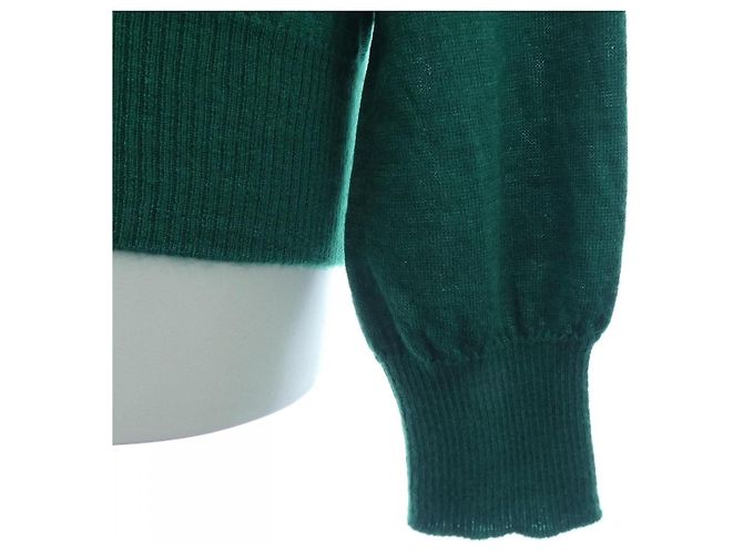 Autre Marque Tejido de seda y cachemira Drawer Verde - vista 6