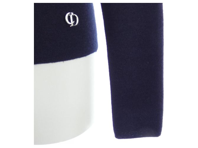 Christian Dior Seide-Kaschmir-Strick Blau - Ansicht 6