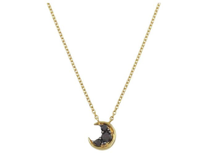Autre Marque COLLANA Moon Au750 Diamante Nero STAR JEWELRY - vista 2