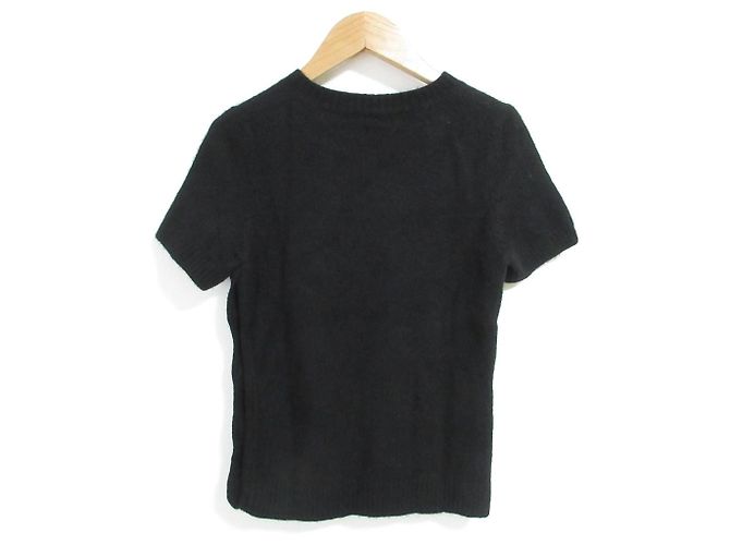 Timeless Suéter de punto de cachemira de manga corta Chanel Negro - vista 2